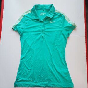 Nike Golf Tour Performance polo shirt turquoise  women's size XS